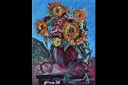 Artwork Sonnenblumen in Acryl Part I und II