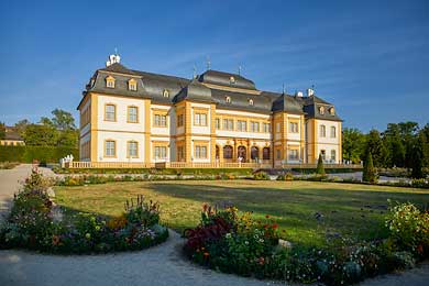 Schloss Veitshöchheim und ein Schatz der deutschen Gartenkunst digital fotografiert